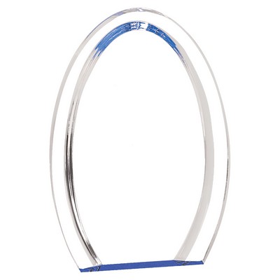 8" Blue Oval Halo Acrylic