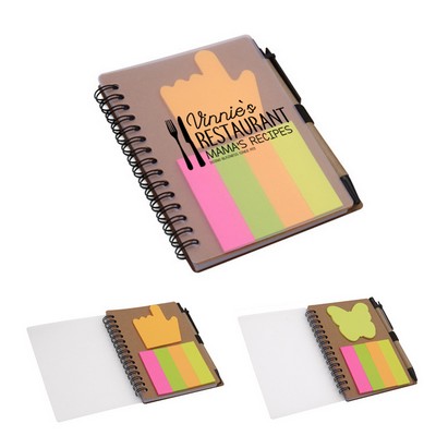 Spiral Notebook with Sticky Note