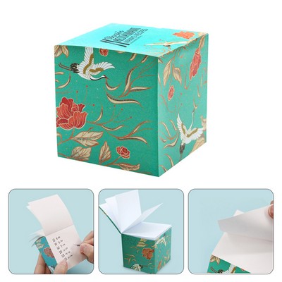Non-Adhesive Note Cube