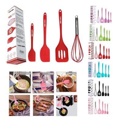 Silicone Heat-Resistant Kitchen Utensil Set