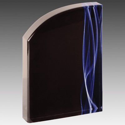 7" Wave Blue Vapor Acrylic