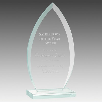 Oval Jade Glass Award