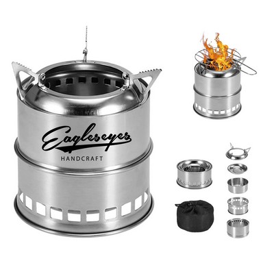 Portable Mini Stainless Steel Camping Wood Fire Pit