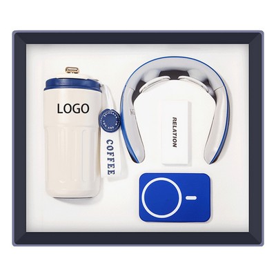 Coffee Bottle + Cervical Massage Machine Gift Set