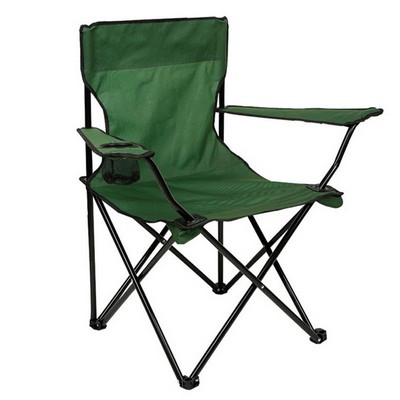 Folding Chair W/ Beverage Holder