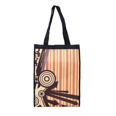 11.5"x15.5"x5" Gusset Full Color Grocery Cotton Tote Bags