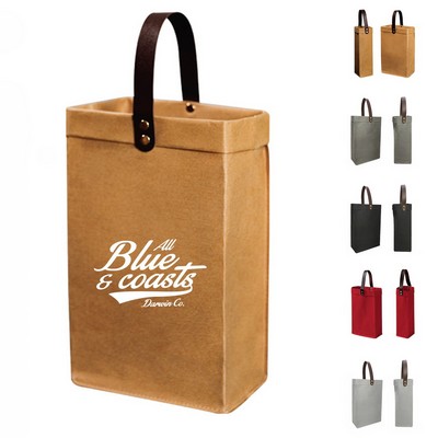 Kraft Wine Tote Bag
