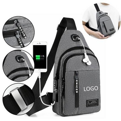 Men's Crossbody Sling Backpack.