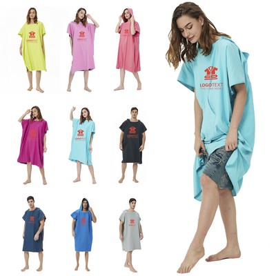 Unisex Microfiber Bathrobe with Hood
