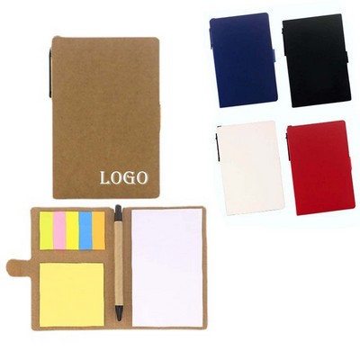 Eco Journal w/Sticky Notes And Flags & Pen