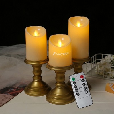 Electronic Remote Control Candle Light 4 x 8 Inch