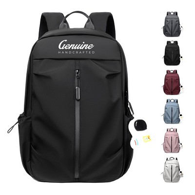 Polyester Organizational Laptop Backpack with Multi-Compartment Storage