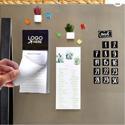Magnetic Notepad With Tear-Off Pages And Custom Logo