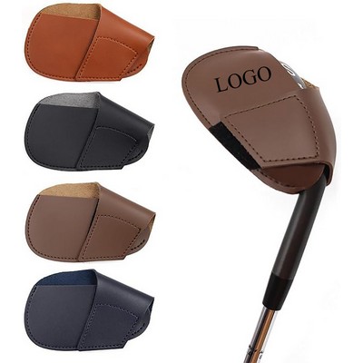 Leather Golf Iron Head Cover