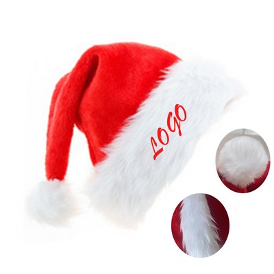 Christmas Decoration Red Extra Large Thickened Plush Santa Hat