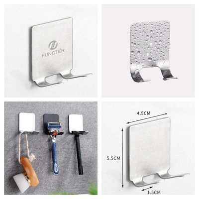 Waterproof Stainless Stee Hooks Stick-On Hooks