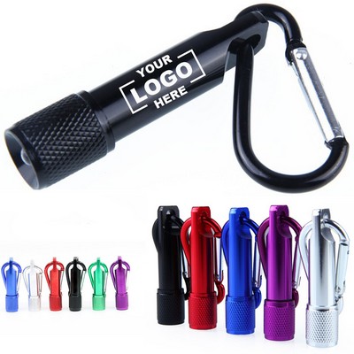Mini LED Flashlight With Carabiner.
