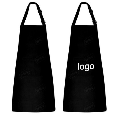 Customizable Black Waterproof Oil-Resistant Kitchen Apron