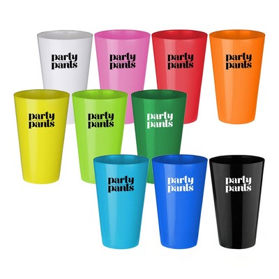 Solid Color Plastic Drinking Cup 15oz