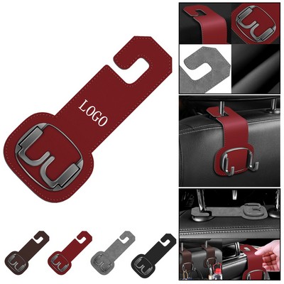 Luxury Leather Car Seat Hooks