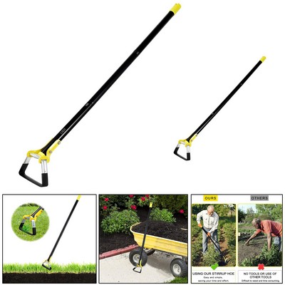 Long Handle Stirrup Garden Hoe