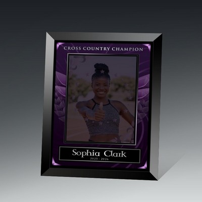 8x11 black glass Frame holds 5x7 photo