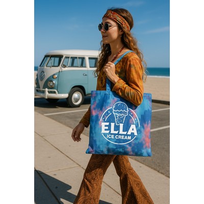 Canvas Tie-Dye Tote Bag