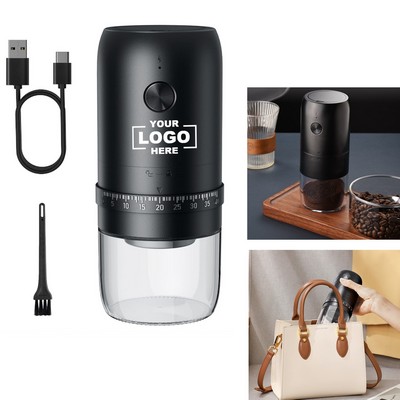 Portable Battery Powered Burr Coffee Grinder