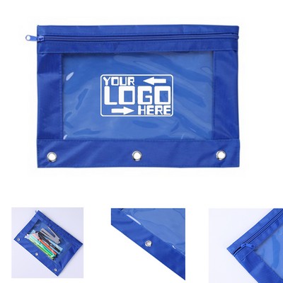3-Ring Zipper Pencil Pouch
