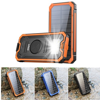 Solar Powered Wireless Charging Power Bank