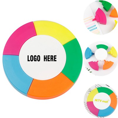 Round 5-Color Fluorescent Marker