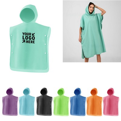 43" x 35'' Quick-Drying Microfiber Changing Robe w/ Hood