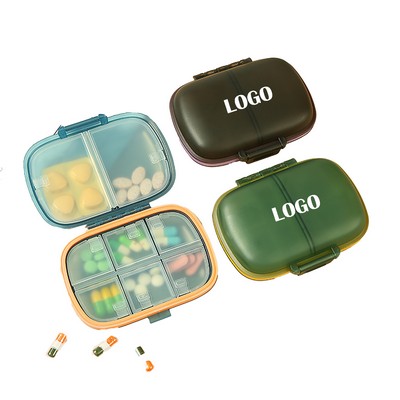 8 Compartments Portable Pill Organizer