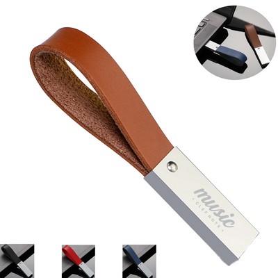 Fashion Mini USB Flash Drive with Leather Loop