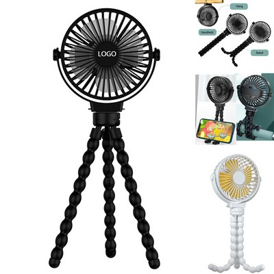 Flexible Octopus Handheld Fan