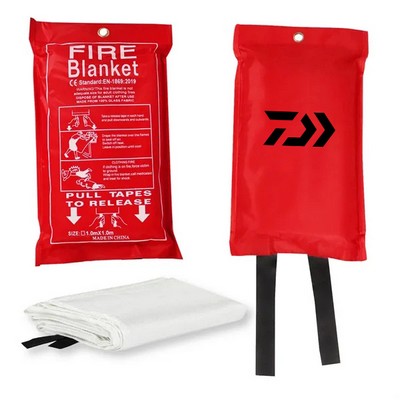 60*60 in Fiberglass Fire Blanket for Emergency Survival