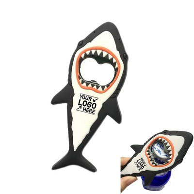 Shark-Shaped Refrigerator Magnet Bottle Opener
