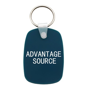 Oval Silicone Keychain Tag