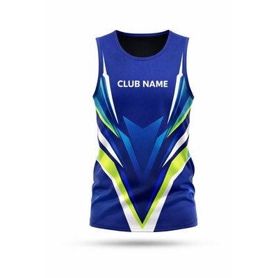 Unisex Sublimated Jersey Style Tank Top Interlock