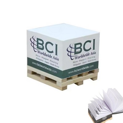 500sheets 3" x 3" Tear-off Cube w/Wood pallet