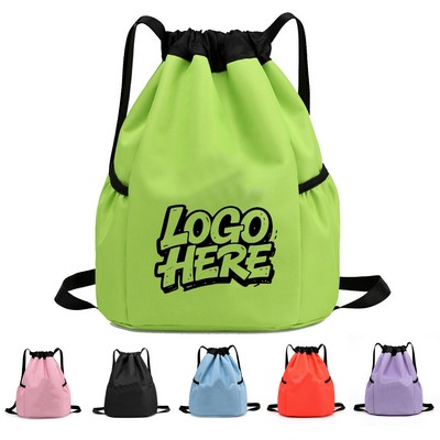 Durable Oxford Waterproof Drawstring Backpack