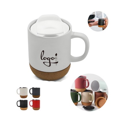 Ceramic Coffee Mug with Cork Bottom