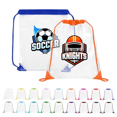 Large Clear Stadium Cinch Bag