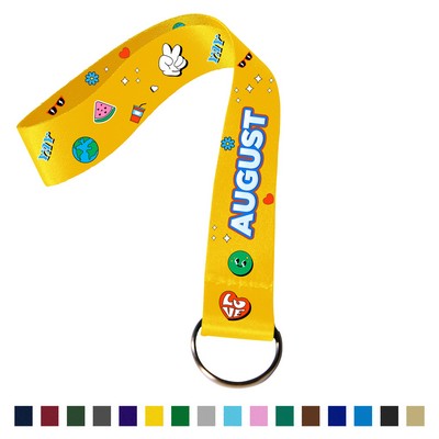 3/4" Wrist Lanyard with Keyring