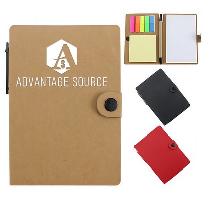 Eco-Friendly Student Combo Notepad W/ Sticky Notes and Pen