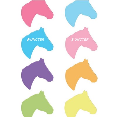50 Sheets 2.36 x 3.15 inch Adhesive Horse Shape Sticky Notes Notepaper