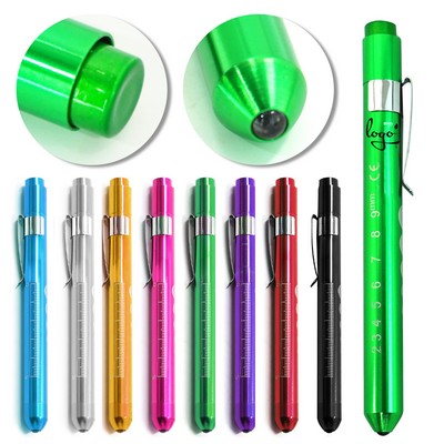 Medical LED Pen Light With Pupil Gauge