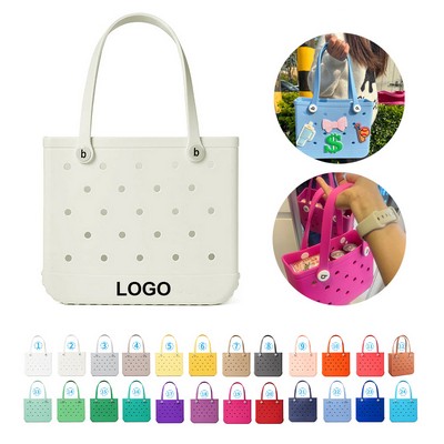 Waterproof EVA Beach Tote Bag with Hole