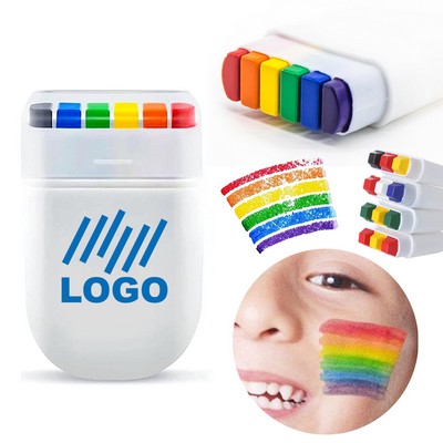 Rainbow Crayons Face Paint