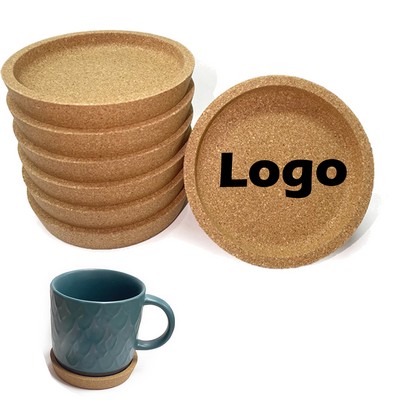 4" Round Cork Coaster